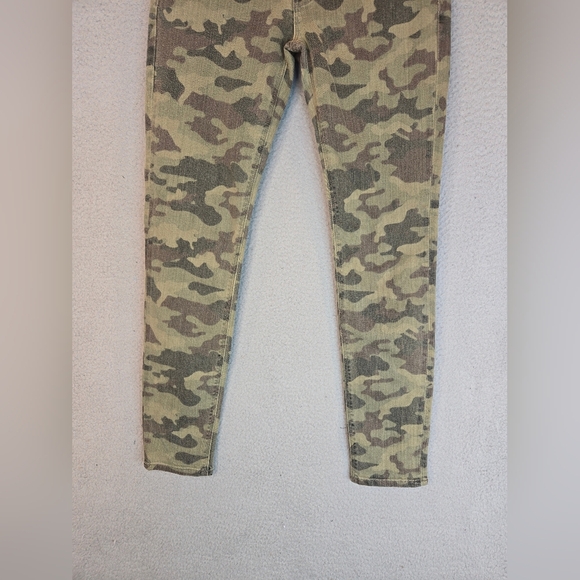 Hudson Crop Krista Womens Sz 27 Camo Super Skinny Stretch Low Rise Jeans - Picture 4 of 14